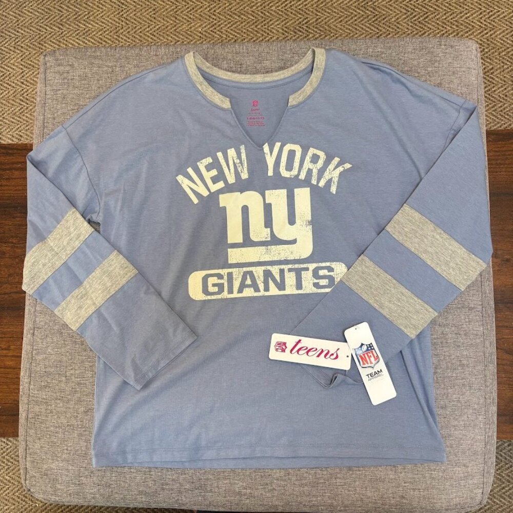 Licensed NFL Teen Apparel New York Giants long-sleeved shirt, Lg